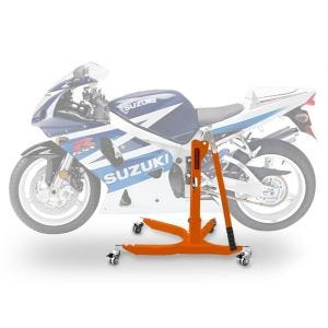 Lève moto centrale compatible avec Suzuki GSX-R 600 01-03 orange ConStands Power-Classic