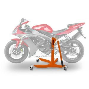 Lève moto centrale compatible avec Yamaha YZF-R1 98-03 orange ConStands Power-Classic