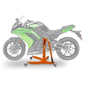 Lève moto centrale compatible avec Kawasaki ER-6f 12-16 orange ConStands Power-Classic