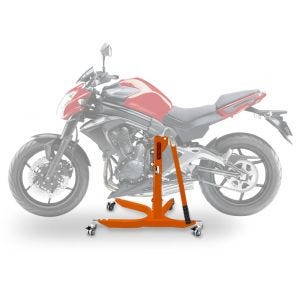 Lève moto centrale compatible avec Kawasaki ER-6n 12-16 orange ConStands Power-Classic
