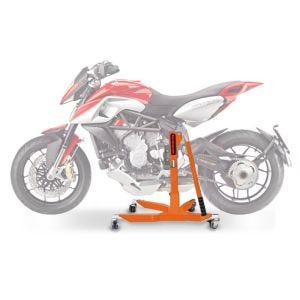 Lève moto centrale compatible avec MV Agusta Rivale 13-18 orange ConStands Power-Classic