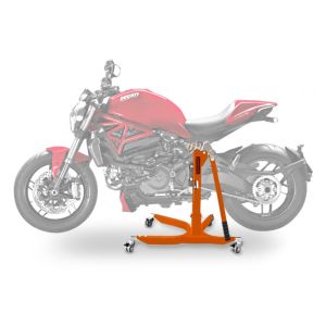 Lève moto centrale compatible avec Ducati Monster 1200 / S 14-20 orange ConStands Power-Classic