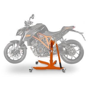 Lève moto centrale compatible avec KTM 1290 Super Duke / R 14-16 orange ConStands Power-Classic