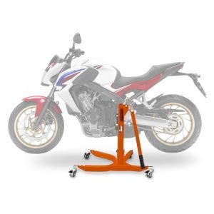 Lève moto centrale compatible avec Honda CB 650 F 14-18 orange ConStands Power-Classic