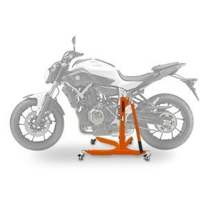Lève moto centrale compatible avec Yamaha MT-07 13-25 orange ConStands Power-Classic