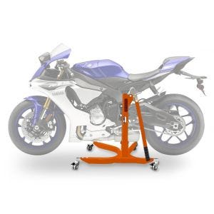 Lève moto centrale compatible avec Yamaha YZF-R1 15-25 orange ConStands Power-Classic