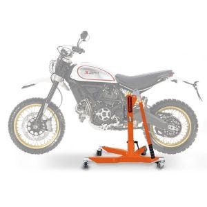 Lève moto centrale compatible avec Ducati Scrambler Desert Sled 17-22 orange ConStands Power-Classic