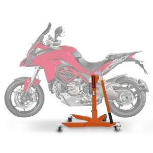 Lève moto centrale compatible avec Ducati Multistrada 1200 15-17 orange ConStands Power-Classic