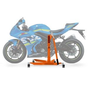 Lève moto centrale compatible avec Suzuki GSX-R 1000 17-21 orange ConStands Power-Classic