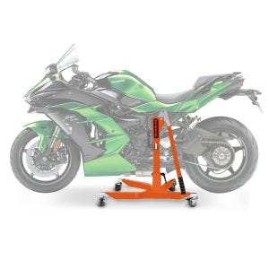 Lève moto centrale compatible avec Kawasaki Ninja H2 SX 18-25 orange ConStands Power-Classic