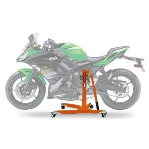 Lève moto centrale compatible avec Kawasaki Ninja 650 17-24 orange ConStands Power-Classic