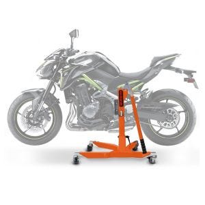 Lève moto centrale compatible avec Kawasaki Z 900 17-25 orange ConStands Power-Classic