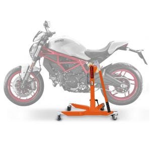 Lève moto centrale compatible avec Ducati Monster 797 17-20 orange ConStands Power-Classic
