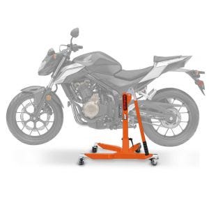 Lève moto centrale compatible avec Honda CB 500 F 16-18 orange ConStands Power-Classic