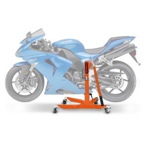 Lève moto centrale compatible avec Kawasaki ZX-10R 06-07 orange ConStands Power-Classic