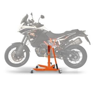Lève moto centrale compatible avec KTM 1090 / 1190 Adventure / R 13-18 orange ConStands Power-Classic