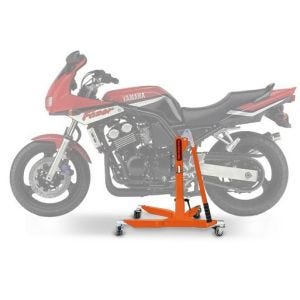 Lève moto centrale compatible avec Yamaha FZS 600 Fazer 98-03 orange ConStands Power-Classic