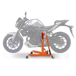 Lève moto centrale compatible avec Yamaha MT-03 16-22 orange ConStands Power-Classic
