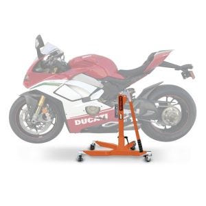 Lève moto centrale compatible avec Ducati Panigale V4 Speciale 19-21 Orange ConStands Power-Classic