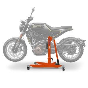 Lève moto centrale compatible avec Husqvarna Svartpilen 401 17-24 Orange ConStands Power-Classic
