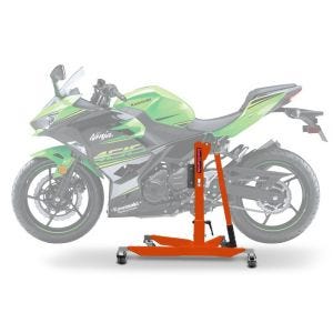 Lève moto centrale compatible avec Kawasaki Ninja 400 18-20 Orange ConStands Power-Classic