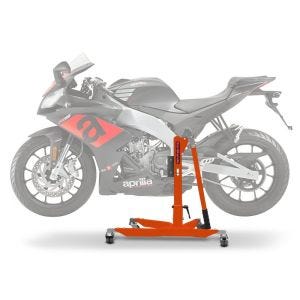 Lève moto centrale compatible avec Aprilia RS4 125 11-25 orange ConStands Power-Classic