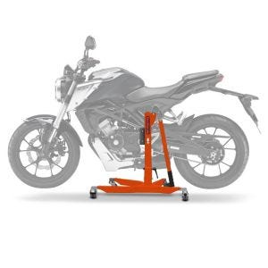 Lève moto centrale compatible avec Honda CB 300 R 18-24 Orange ConStands Power-Classic