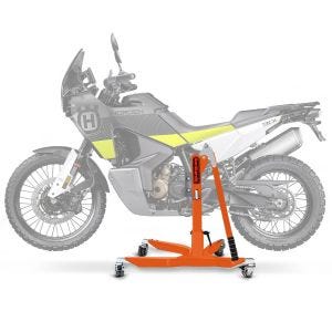 Lève moto centrale compatible avec Husqvarna Norden 901 21-25 orange ConStands Power-Classic