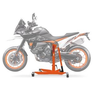 Lève moto centrale compatible avec KTM 890 SMT 23-25 orange ConStands Power-Classic