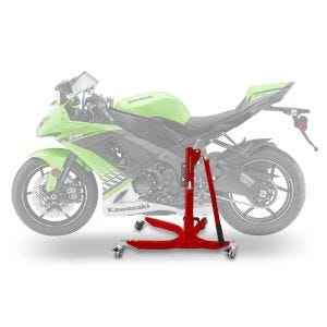 Lève moto centrale compatible avec Kawasaki ZX-10R 08-10 rouge ConStands Power-Classic