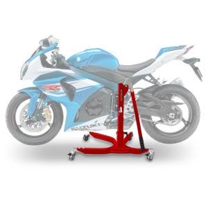 Lève moto centrale compatible avec Suzuki GSX-R 1000 09-16 rouge ConStands Power-Classic
