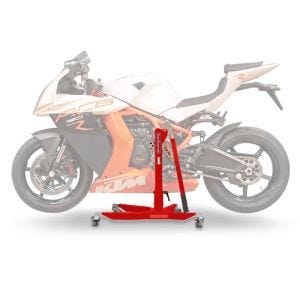 Lève moto centrale compatible avec KTM 1190 RC8 / R 08-15 rouge ConStands Power-Classic