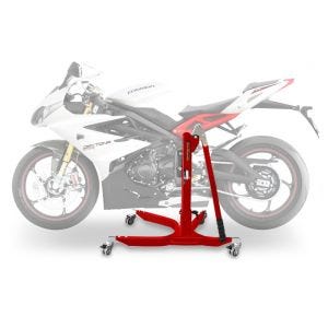 Lève moto centrale compatible avec Triumph Daytona 675 / R 06-16 rouge ConStands Power-Classic