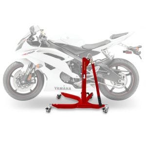 Lève moto centrale compatible avec Yamaha YZF-R6 06-20 rouge ConStands Power-Classic