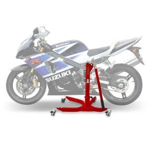Lève moto centrale compatible avec Suzuki GSX-R 1000 03-04 rouge ConStands Power-Classic