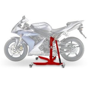 Lève moto centrale compatible avec Yamaha YZF-R1 04-06 rouge ConStands Power-Classic