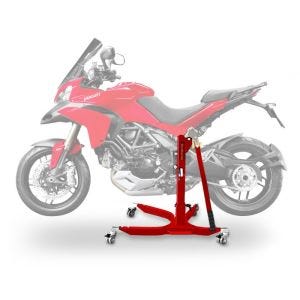 Lève moto centrale compatible avec Ducati Multistrada 1200 10-14 rouge ConStands Power-Classic