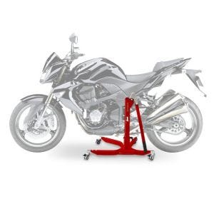 Lève moto centrale compatible avec Kawasaki Z 1000 07-09 rouge ConStands Power-Classic