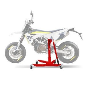 Lève moto centrale compatible avec Husqvarna 701 Supermoto 15-24 rouge ConStands Power-Classic