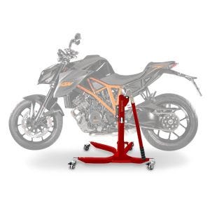 Lève moto centrale compatible avec KTM 1290 Super Duke / R 14-16 rouge ConStands Power-Classic