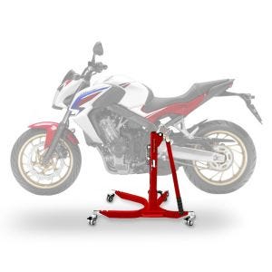 Lève moto centrale compatible avec Honda CB 650 F 14-18 rouge ConStands Power-Classic
