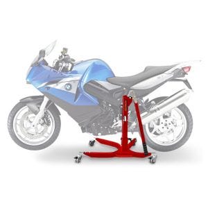 Lève moto centrale compatible avec BMW F 800 ST 06-12 rouge ConStands Power-Classic