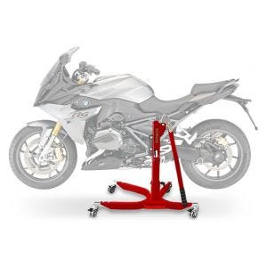 Lève moto centrale compatible avec BMW R 1200 RS 15-18 rouge ConStands Power-Classic