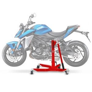 Lève moto centrale compatible avec Suzuki GSX-S 950 22-25 rouge ConStands Power-Classic