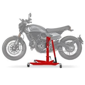 Lève moto centrale compatible avec Ducati Scrambler Nightshift 21-25 rouge ConStands Power-Classic