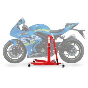 Lève moto centrale compatible avec Suzuki GSX-R 1000 17-21 rouge ConStands Power-Classic