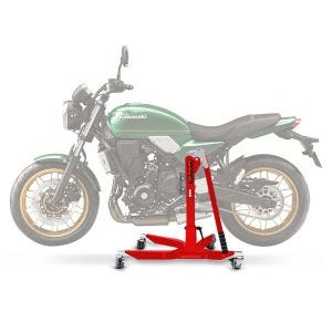 Lève moto centrale compatible avec Kawasaki Z 650 RS 22-25 rouge ConStands Power-Classic