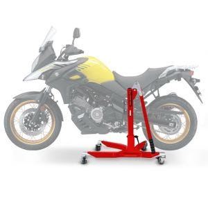 Lève moto centrale compatible avec Suzuki V-strom 650 / XT 04-25 rouge ConStands Power-Classic