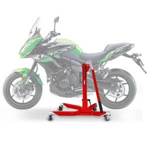 Lève moto centrale compatible avec Kawasaki Versys 650 06-25 rouge ConStands Power-Classic