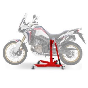 Lève moto centrale compatible avec Honda Africa Twin CRF 1000 L 16-18 rouge ConStands Power-Classic